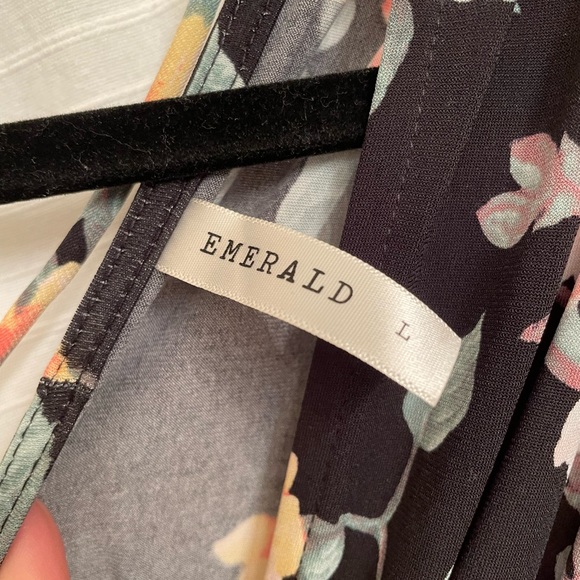 NEW Black Floral Deep V-Neck Maternity Maxi Dress - Picture 8 of 8